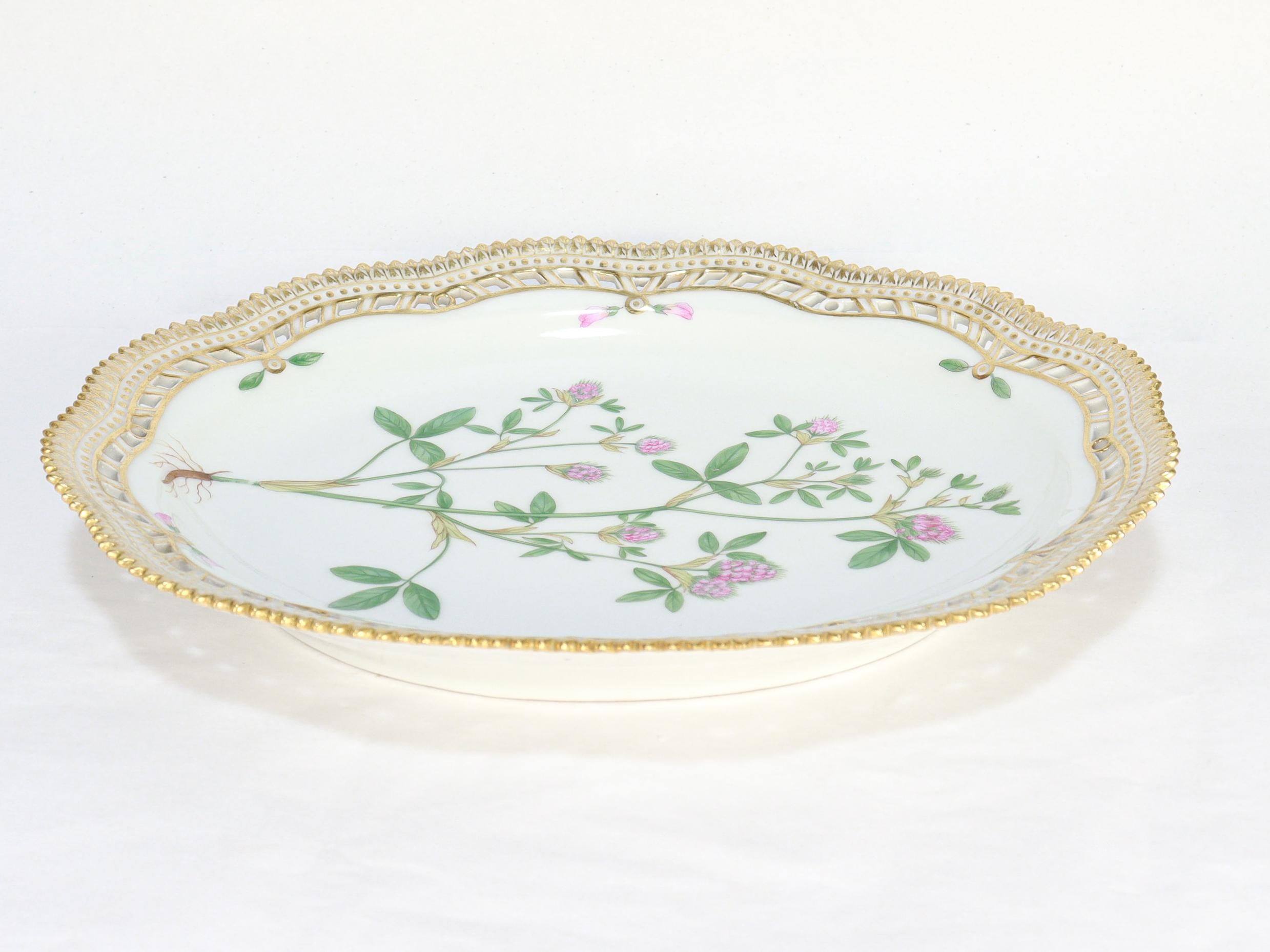 Royal Copenhagen Flora Danica Cesto di frutta e sottopiatto in porcellana n. 3536 e 3537 in vendita 8