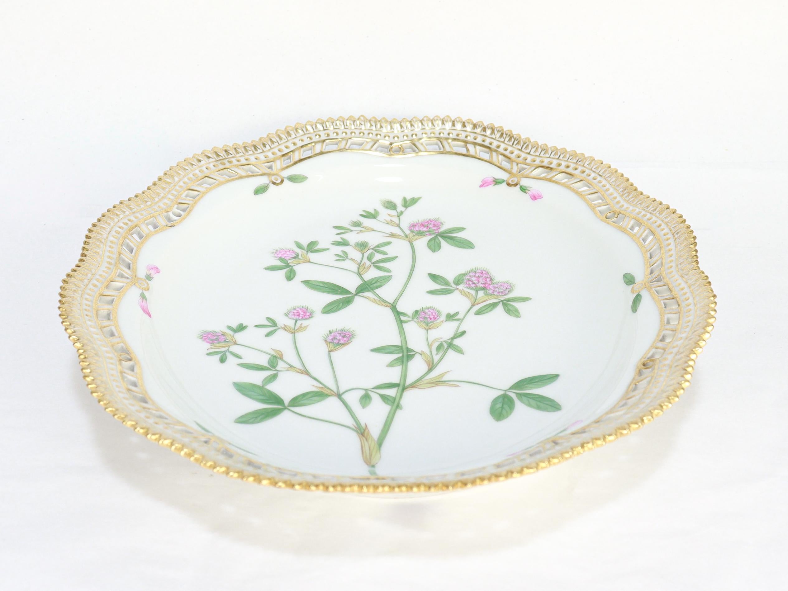 Royal Copenhagen Flora Danica Cesto di frutta e sottopiatto in porcellana n. 3536 e 3537 in vendita 11