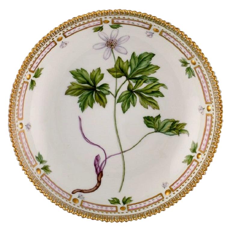 Royal Copenhagen Flora Danica Round Serving Bowl in Hand Painted Porcelain