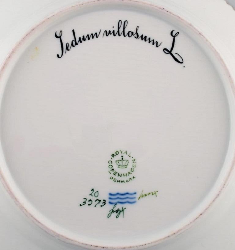 Mid-20th Century Royal Copenhagen Flora Danica Salad Plate in Hand-Painted Porcelain