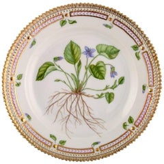 Royal Copenhagen Flora Danica Salad Plate in Hand Painted Porcelain