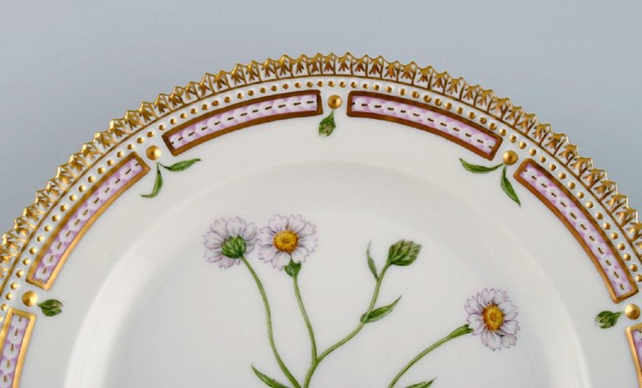 Danish Royal Copenhagen Flora Danica salad plate in hand-painted porcelain with flowers