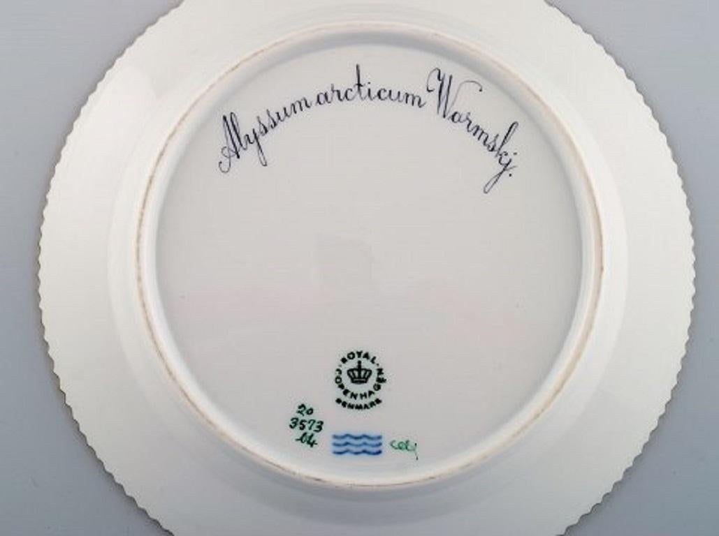 Danish Royal Copenhagen Flora Danica Salad Plate in Hand Painted Porcelain with Flowers