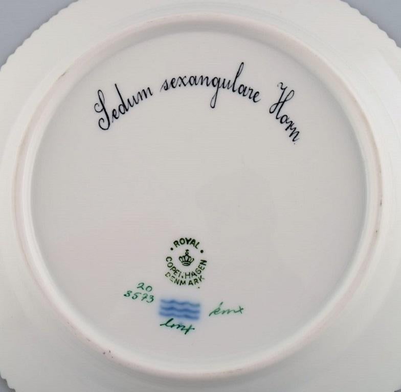 Hand-Painted Royal Copenhagen Flora Danica salad plate in hand-painted porcelain with flowers