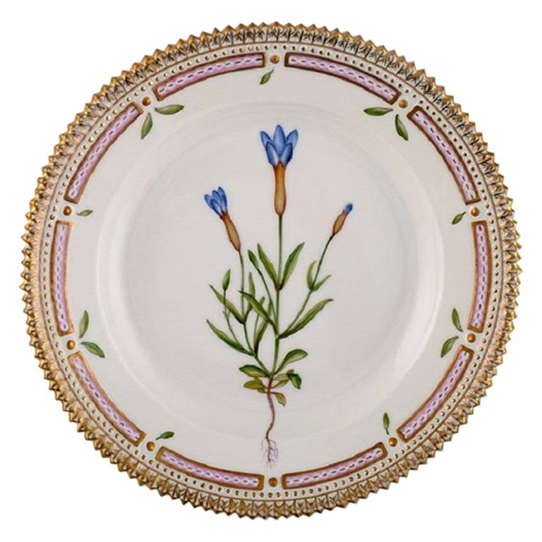 Royal Copenhagen Flora Danica Salad Plate in Hand Painted Porcelain with Flowers