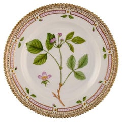 Royal Copenhagen Flora Danica Salad Plate in Hand-Painted Porcelain with Flowers