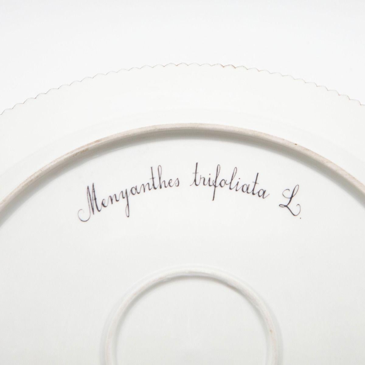 Porcelain Royal Copenhagen Flora Danica Serving Platter with Menyanthes Trifoliata L., No. For Sale