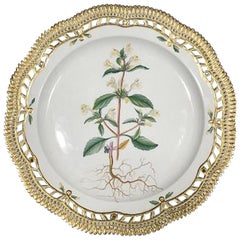 Royal Copenhagen Flora Danica Serving Tray No 3527 Pierced Border