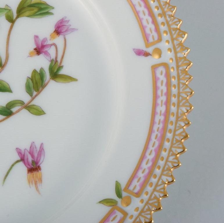 Danish Royal Copenhagen Flora Danica side plate in hand-painted porcelain.