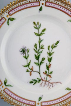 Royal Copenhagen Flora Danica Side Plate in Hand Painted Porcelain with Flowers