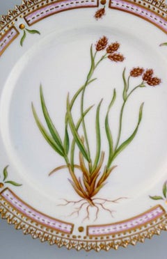 Royal Copenhagen Flora Danica Side Plate in Hand Painted Porcelain with Flowers