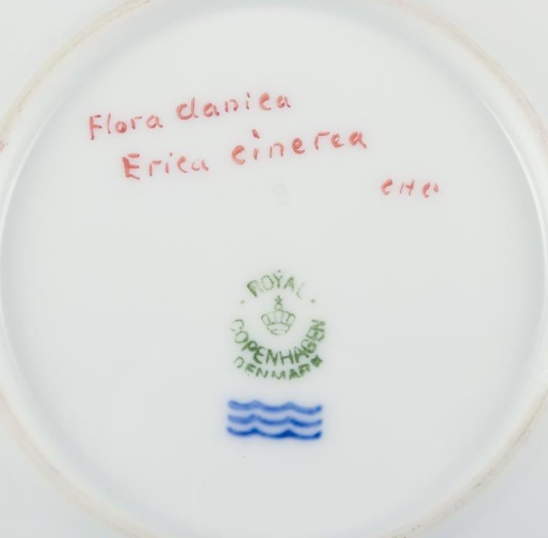 Hand-Painted Royal Copenhagen Flora Danica. Side plate in hand-painted porcelain with flowers