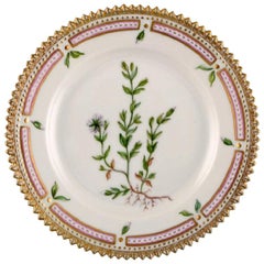 Royal Copenhagen Flora Danica Side Plate in Hand Painted Porcelain with Flowers