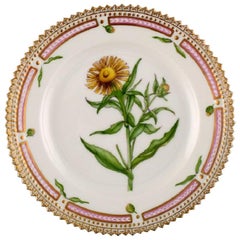 Royal Copenhagen Flora Danica Side Plate in Hand Painted Porcelain with Flowers