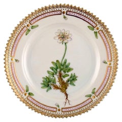 Royal Copenhagen Flora Danica Side Plate in Hand Painted Porcelain with Flowers