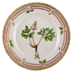 Royal Copenhagen Flora Danica Side Plate in Hand Painted Porcelain with Flowers