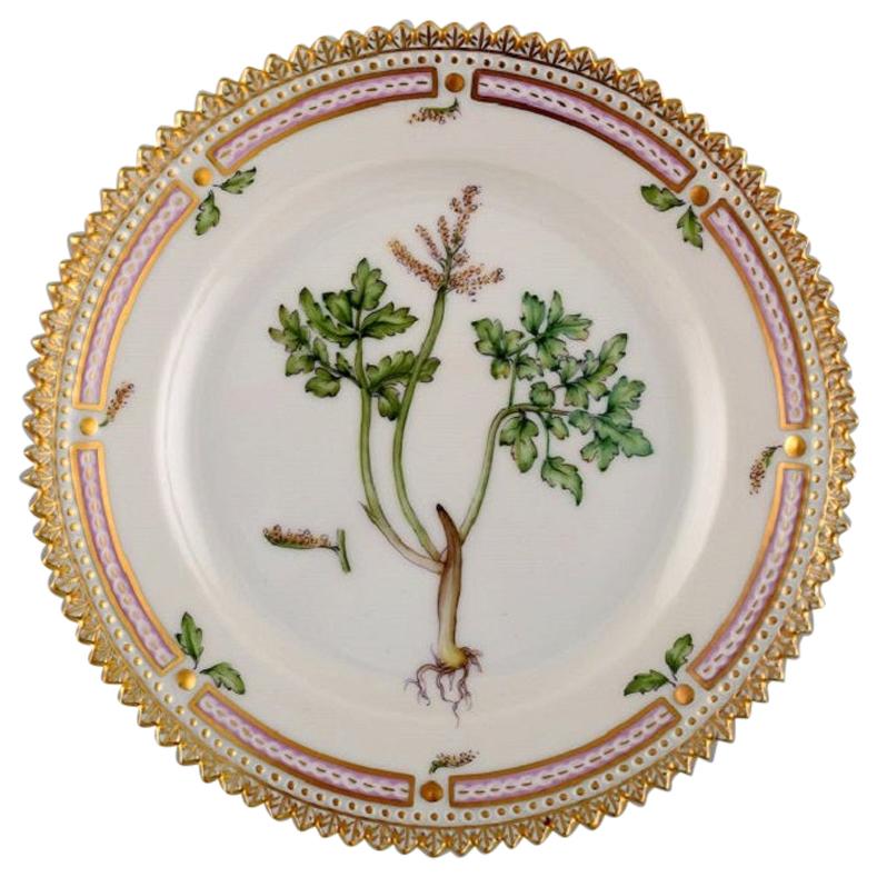 Royal Copenhagen Flora Danica Side Plate in Hand Painted Porcelain with Flowers