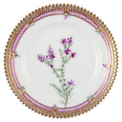 Royal Copenhagen Flora Danica. Side plate in hand-painted porcelain with flowers