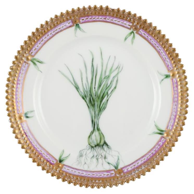Royal Copenhagen Flora Danica. Side plate in porcelain with flowers, 1920s