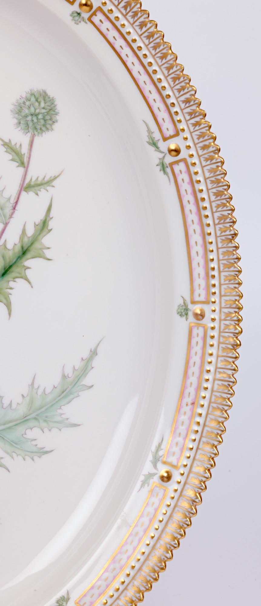 Royal Copenhagen Flora Danica Thistles Oval Serving Platter  For Sale 3