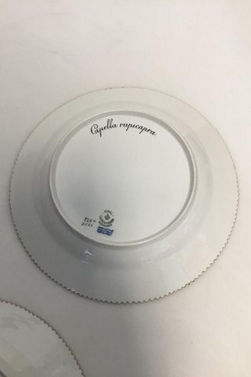 Danish Royal Copenhagen Flora /Fauna Danica Game Lunch Plates No 239A/3550 ‘Set of 7’ For Sale