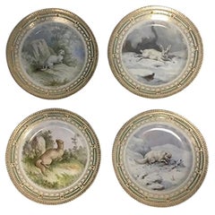 Royal Copenhagen Flora /Fauna Danica Game Lunch Plates No 239A/3550 ‘Set of 7’