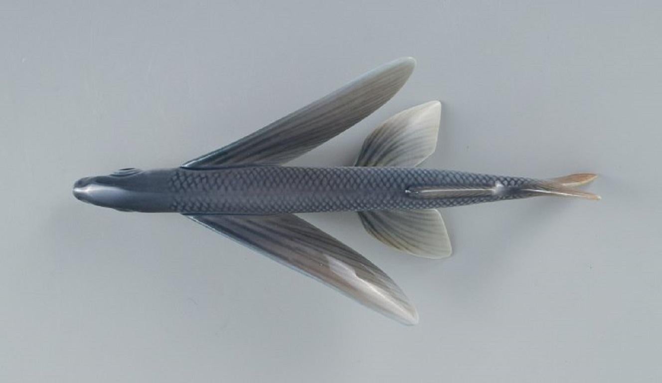 Royal Copenhagen Flying Fish Figurine, Designed by Platen Hallermundt For Sale 1