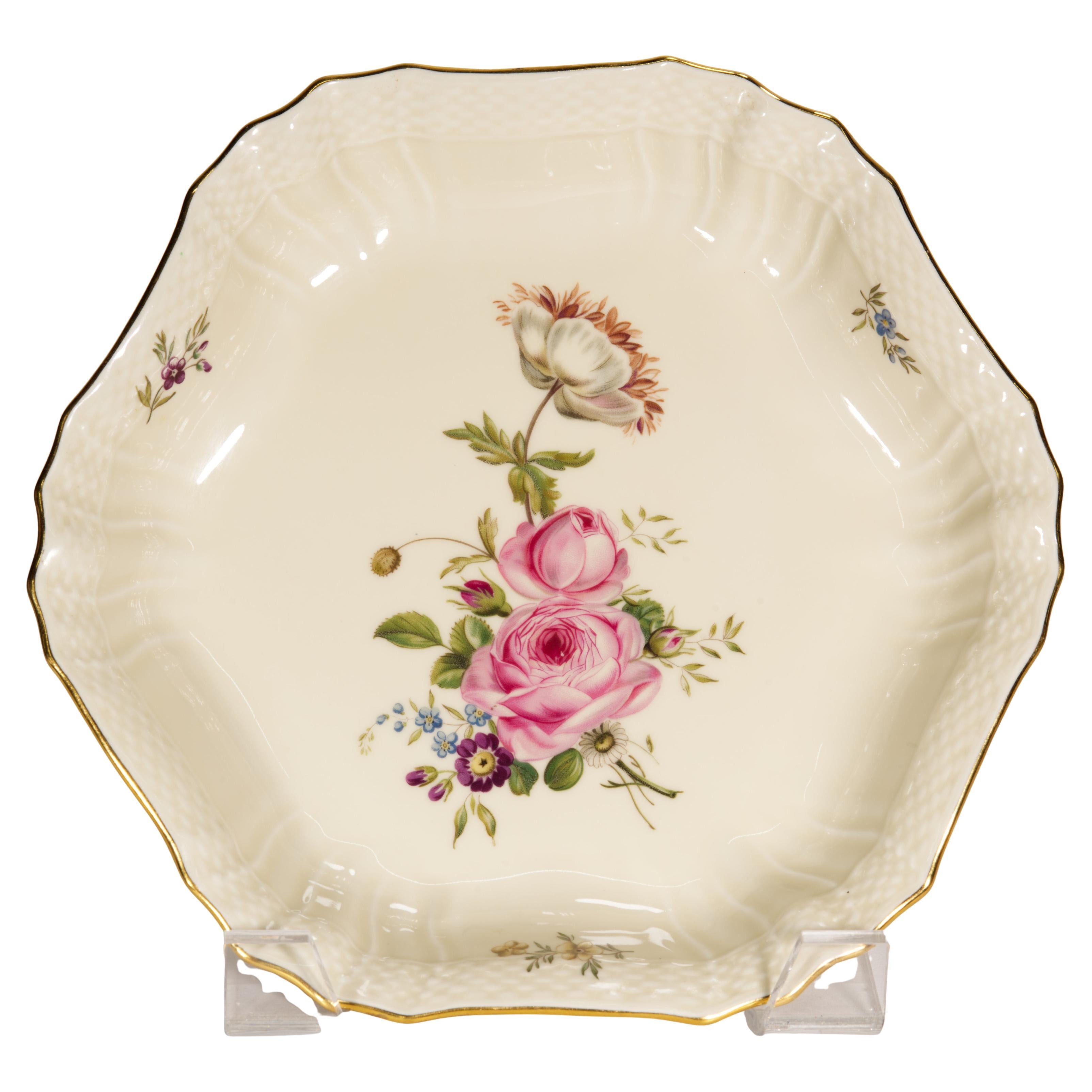 Cuenco Frijsenborg de 6 lados de Royal Copenhagen, 1980-1984 en venta
