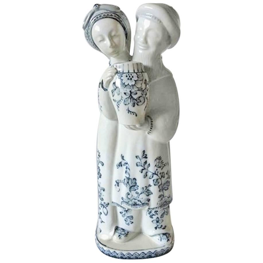 Royal Copenhagen Georg Thylstrup Figurine of Man and Woman #1618 For Sale