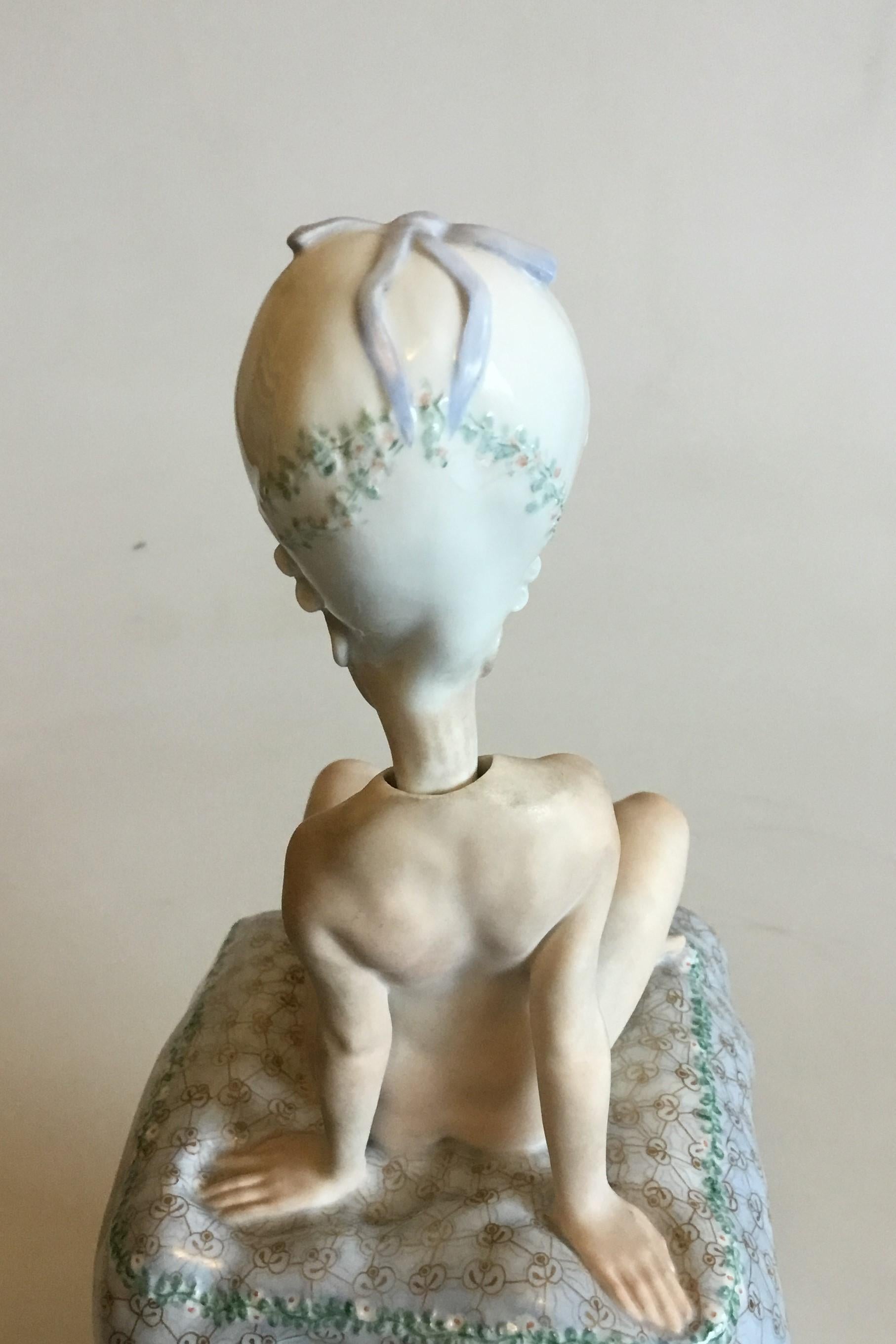 Royal Copenhagen Gerhard Henning Overglaze Figurine “Ane-Mari No 1010 For Sale 1