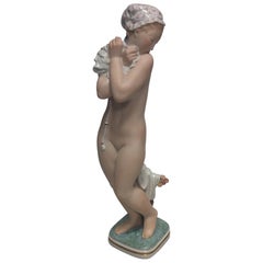 Royal Copenhagen Gerhard Henning overglaze Figurine by Bathing Girl no 2428