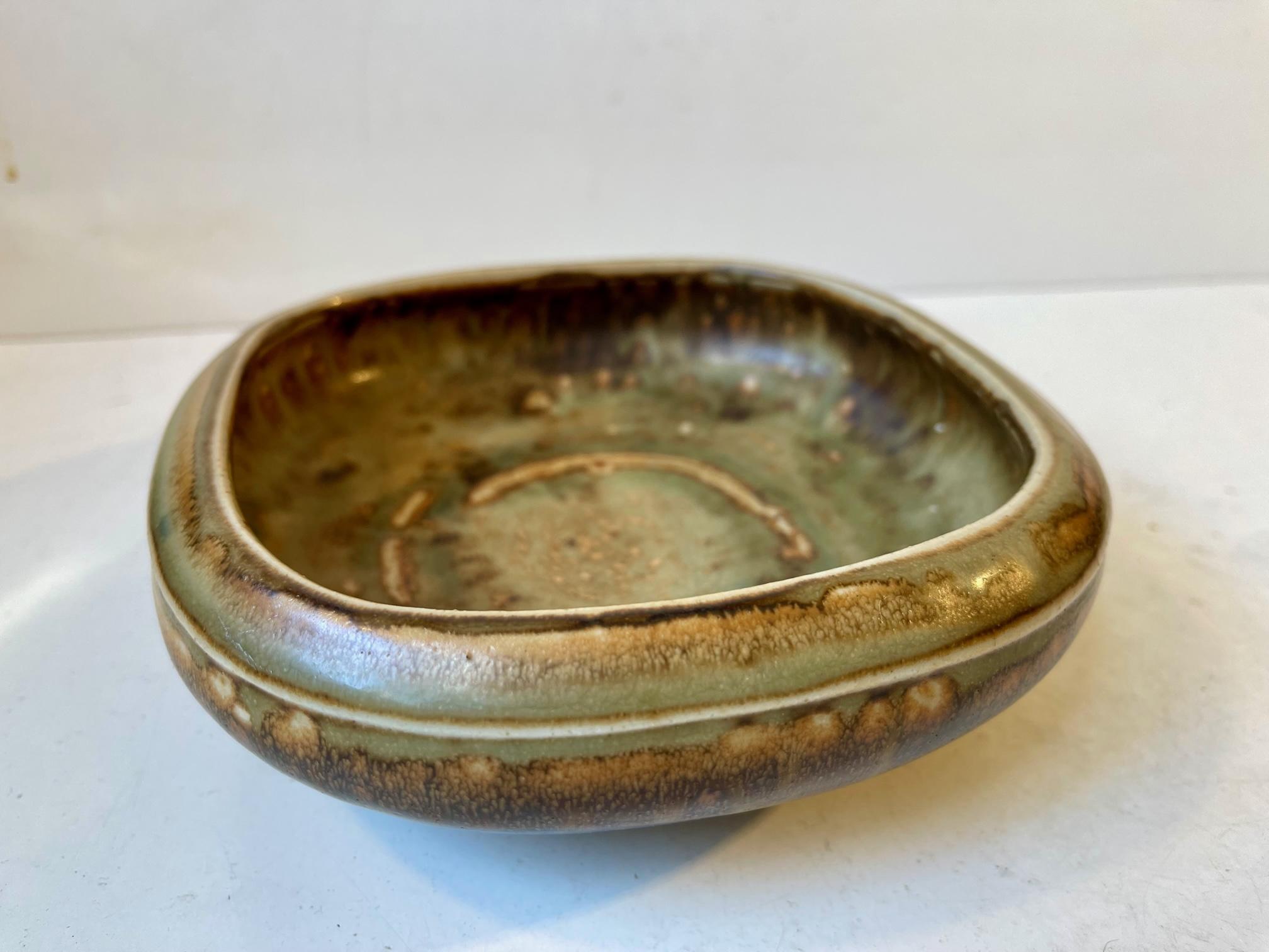 Mid-Century Modern Royal Copenhagen Glazed Stoneware Bowl by Bode Willumsen, 1940s