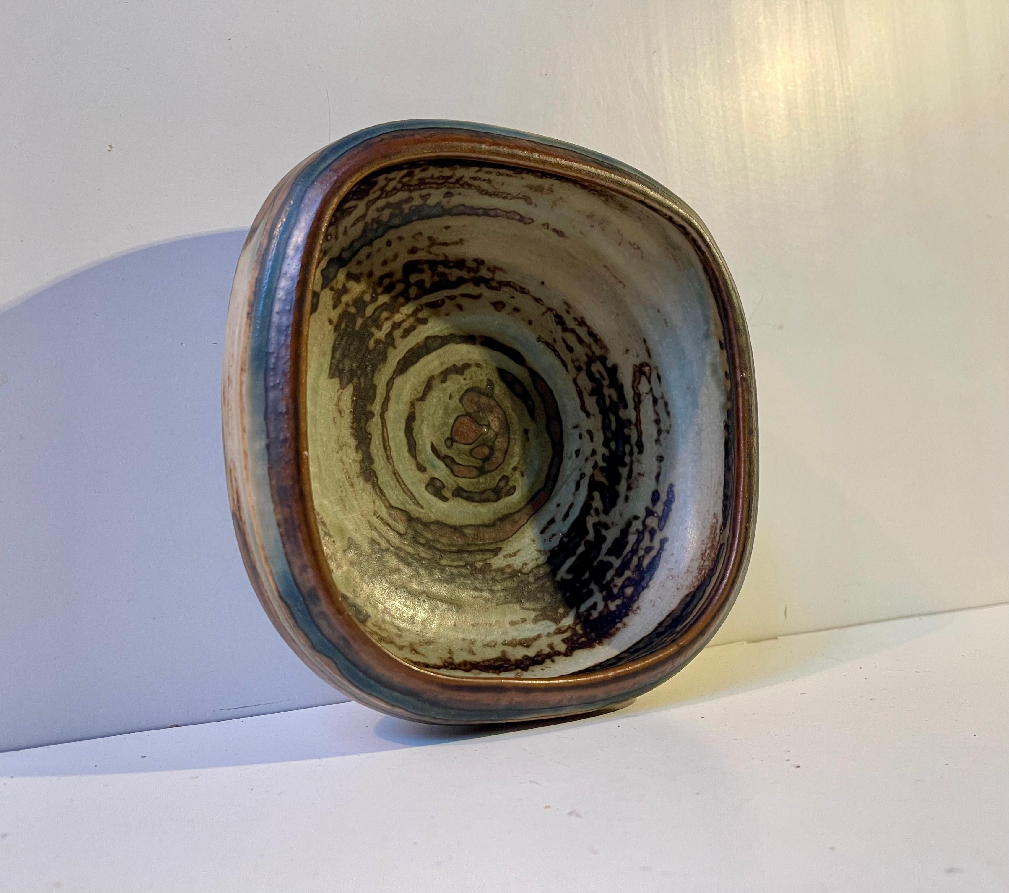 Mid-Century Modern Royal Copenhagen Glazed Stoneware Bowl by Bode Willumsen, 1950s For Sale