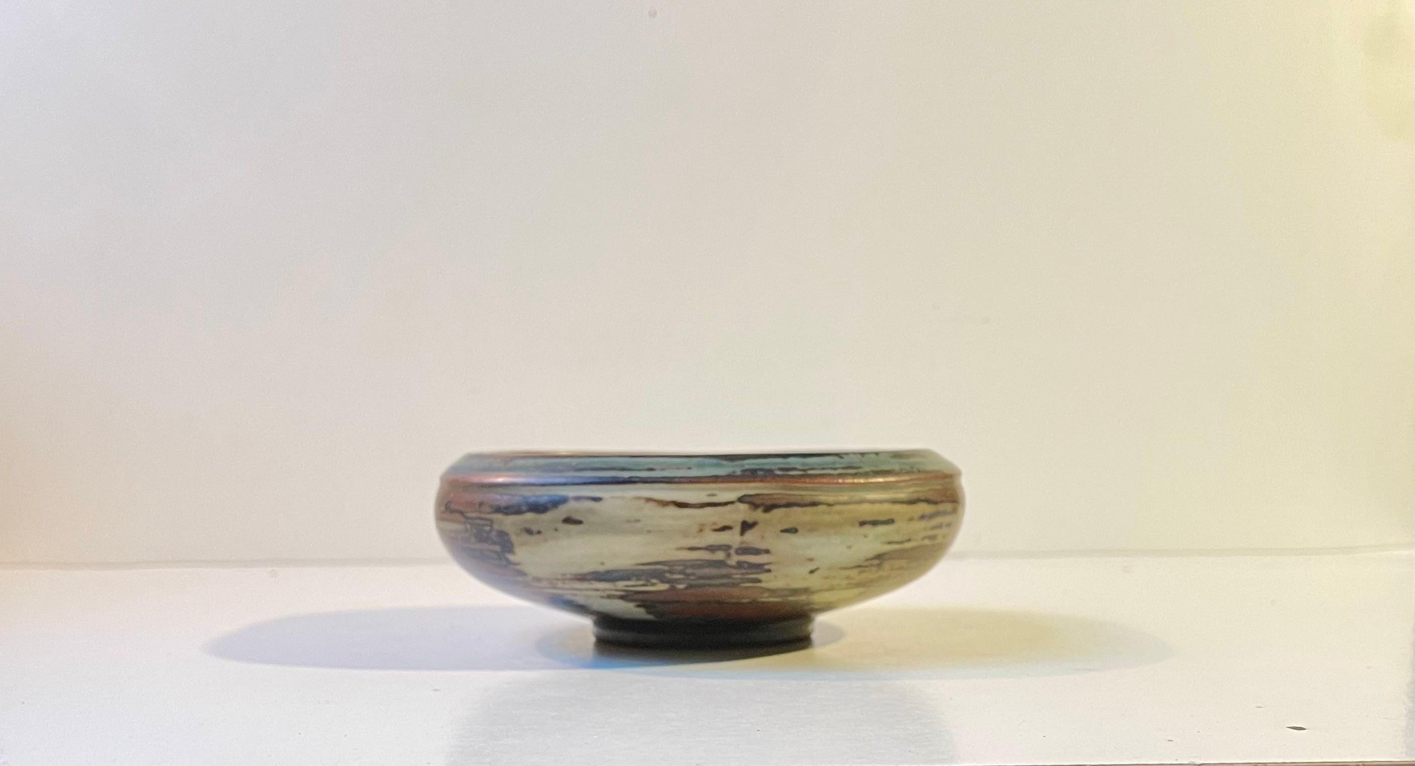 20th Century Royal Copenhagen Glazed Stoneware Bowl by Bode Willumsen, 1950s For Sale