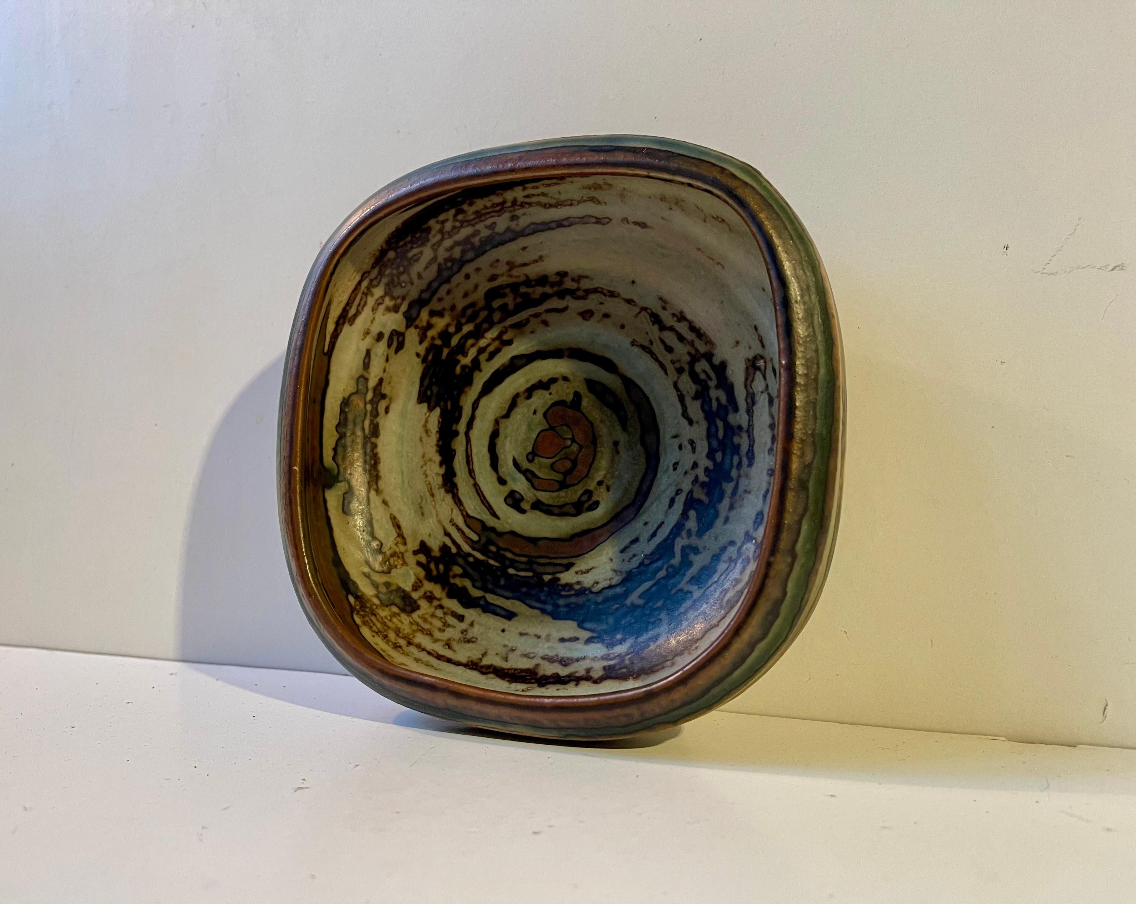 Royal Copenhagen Glazed Stoneware Bowl by Bode Willumsen, 1950s For Sale 1