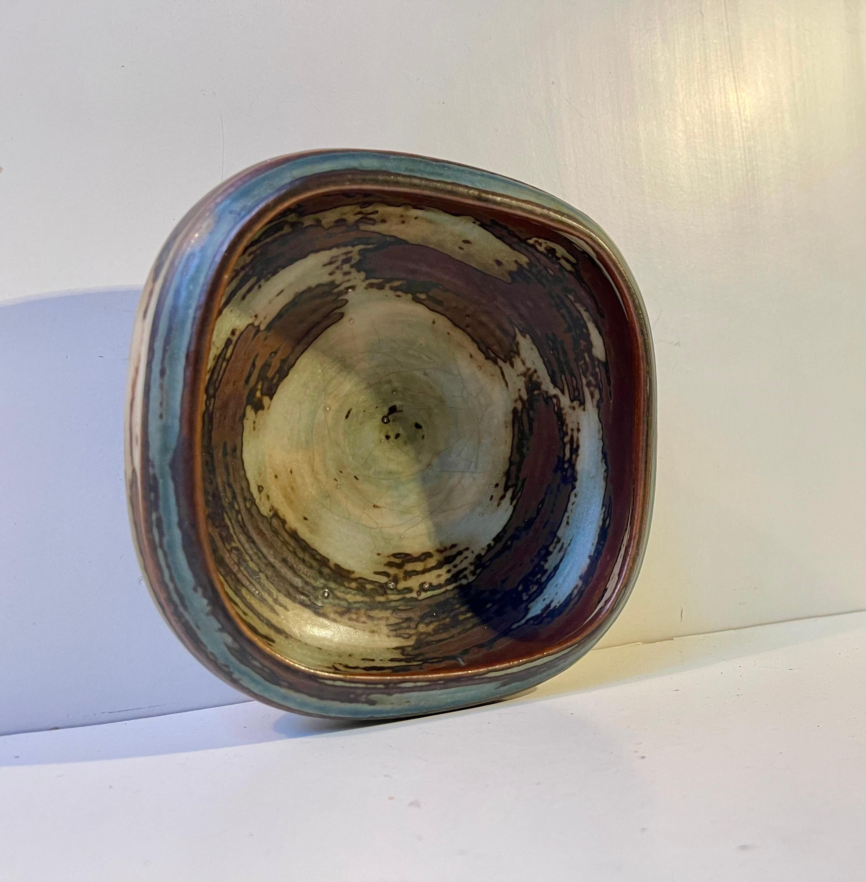 Royal Copenhagen Glazed Stoneware Bowl by Bode Willumsen, 1950s For Sale 1