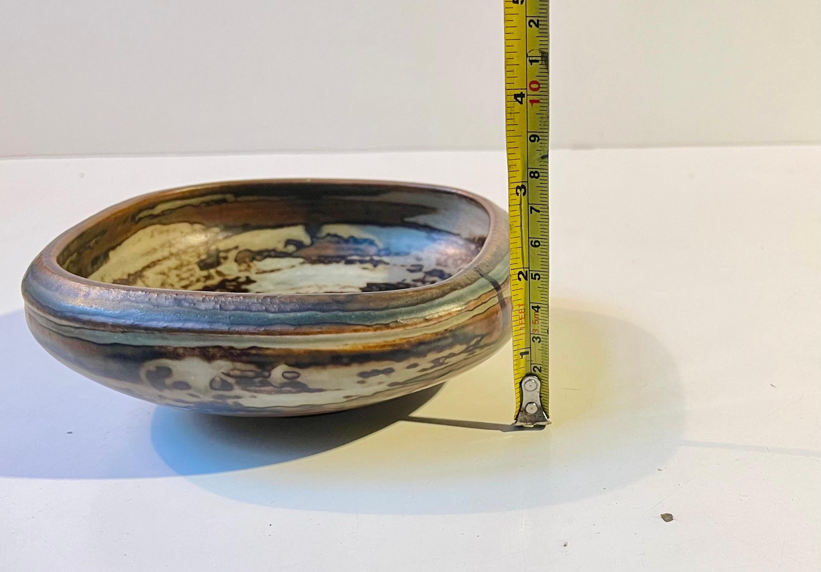 Royal Copenhagen Glazed Stoneware Bowl by Bode Willumsen, 1950s For Sale 3
