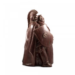Royal Copenhagen Glazed Stoneware Group of Pontius Pilate, Jais Nielsen