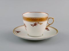 Royal Copenhagen Golden Basket Coffee Service for Five People