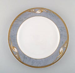 Royal Copenhagen Gray Magnolia, Large Porcelain Cover Plate, 12 Pieces