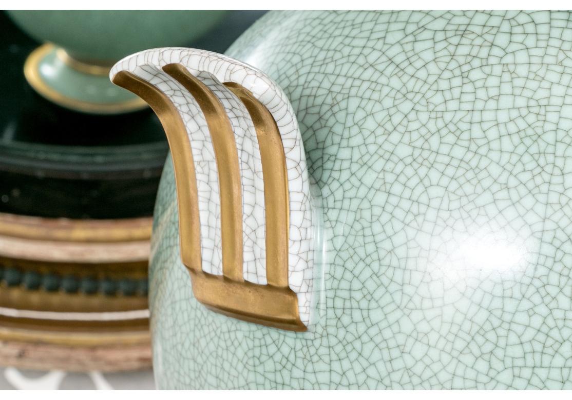 Art Déco Urna in porcellana Royal Copenhagen Greene & Greene Glaze #3587 in vendita