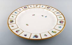 Royal Copenhagen Henriette Large Round Dish, Hand-Painted Porcelain