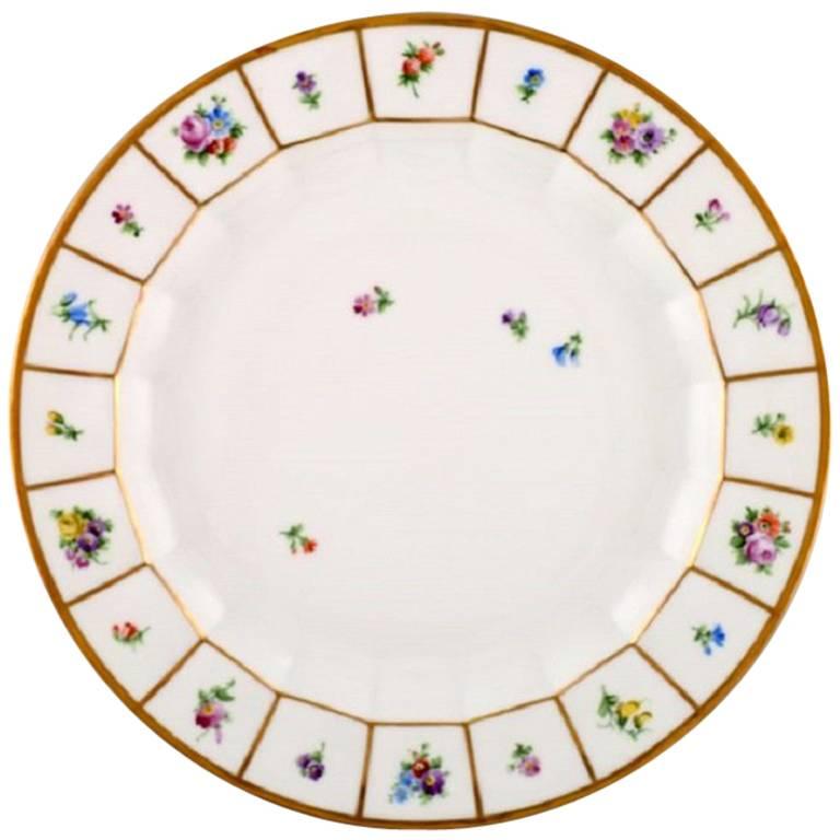 Royal Copenhagen Henriette Large Round Dish, Hand-Painted Porcelain