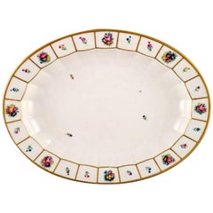 Royal Copenhagen Henriette Oval Serving Dish, Hand-Painted Porcelain