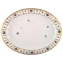 Royal Copenhagen Henriette Oval Serving Dish, Hand-Painted Porcelain