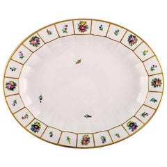Royal Copenhagen Henriette Oval Serving Dish, Hand-Painted Porcelain