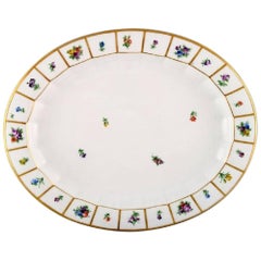 Royal Copenhagen Henriette Oval Serving Dish, Hand-Painted Porcelain