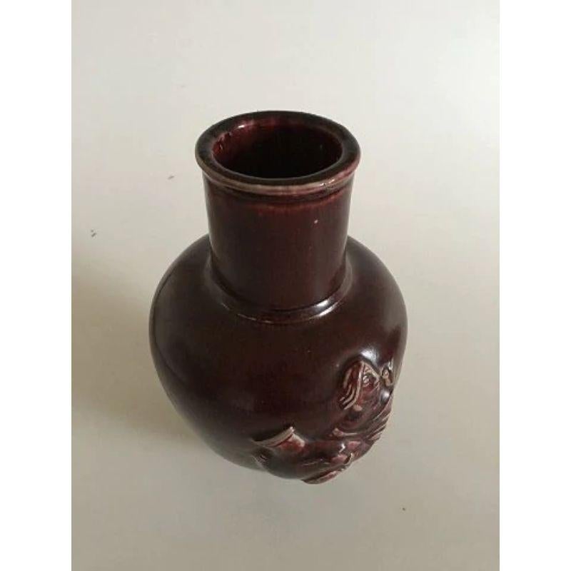 20th Century Royal Copenhagen Jais Nielsen Vase in Oxblood Glaze No 20247 For Sale