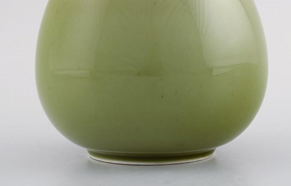 Mid-20th Century Royal Copenhagen Jar in Glazed Stoneware, Beautiful Celadon Glaze, Danish Design