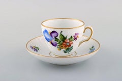 Royal Copenhagen Light Saxon Coffee Service for Six People, Early 20th Century